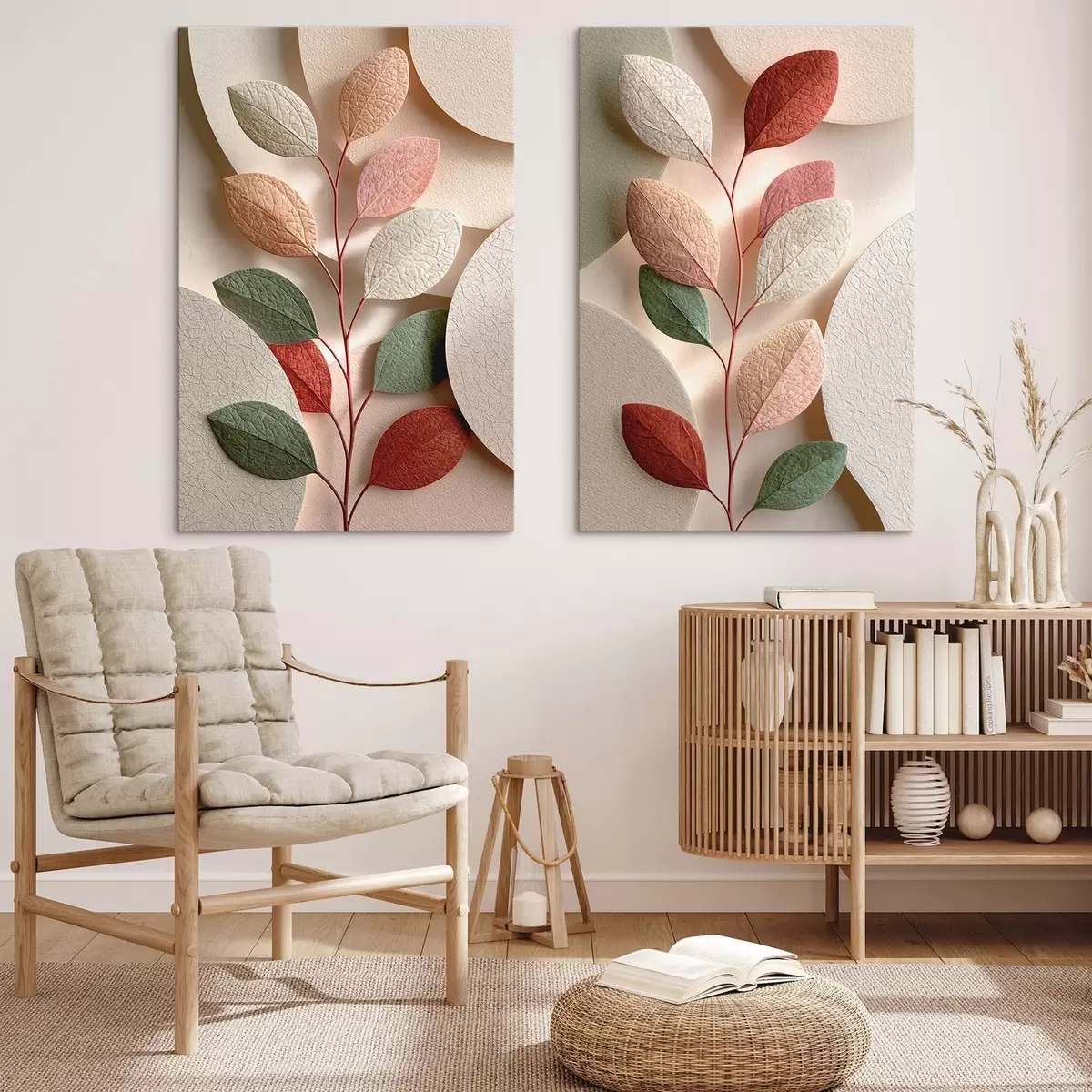 Tableau Branche aux formes géométriques m31036