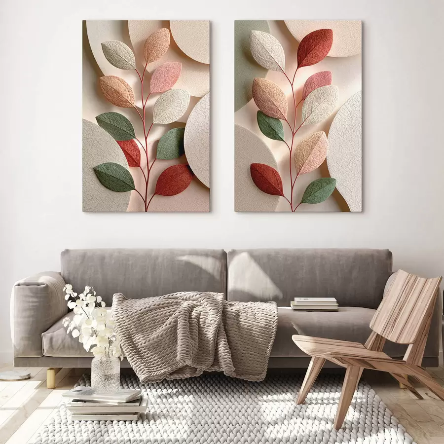 Tableau Branche aux formes géométriques m31036