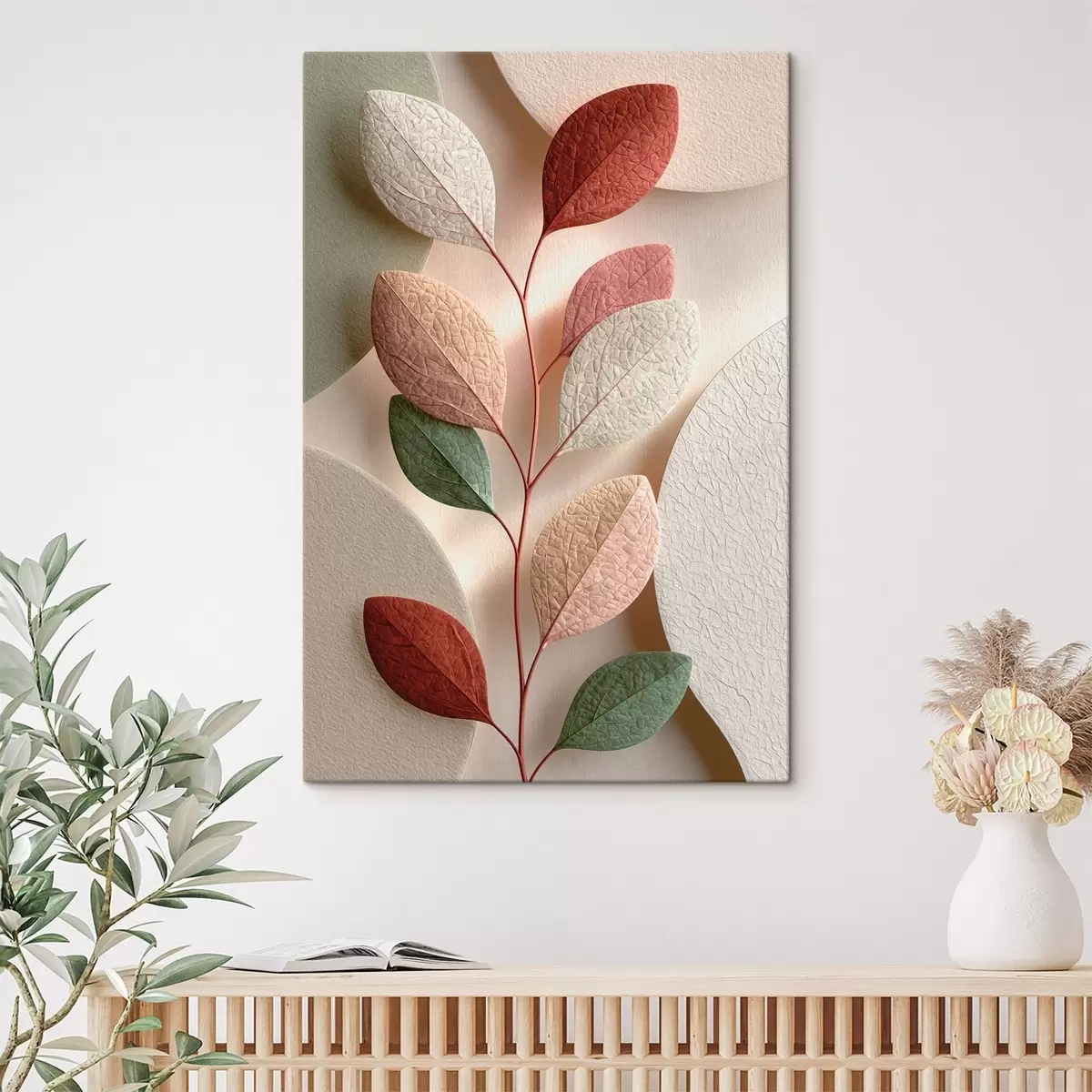 Tableau Composition botanique moderne s50864