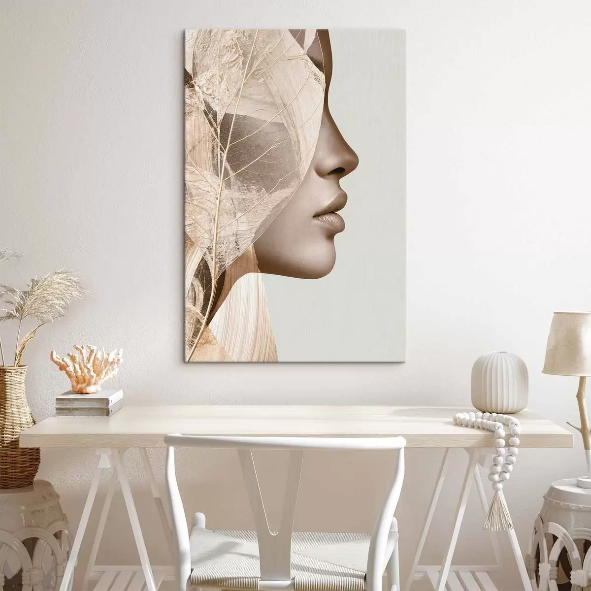 Tableau Portrait abstrait d'une femme s50865