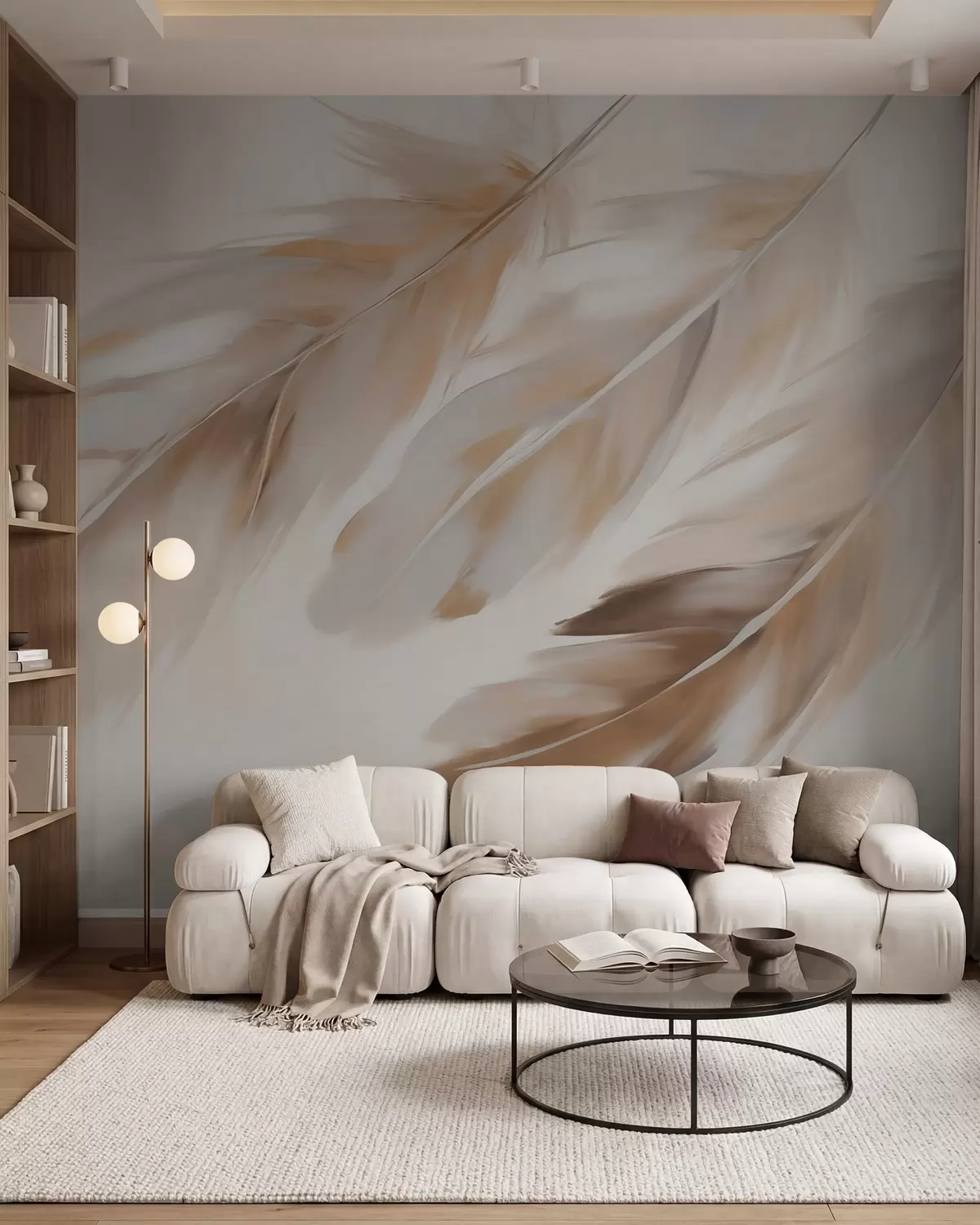 Papier peint Plumes abstraites w05991