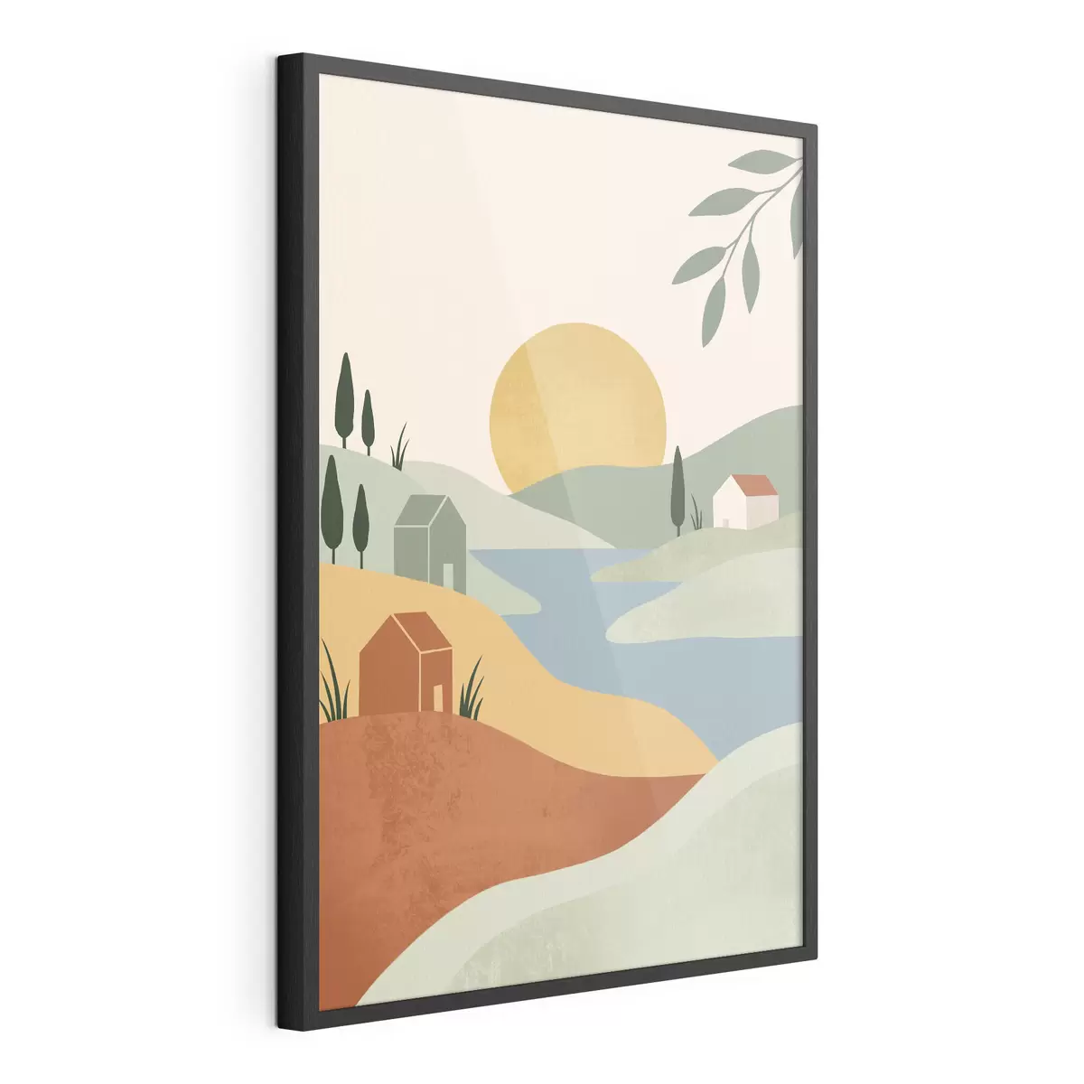 Poster Paysage serein aux couleurs douces f50729