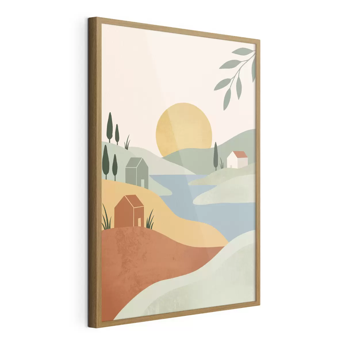 Poster Paysage serein aux couleurs douces f50729