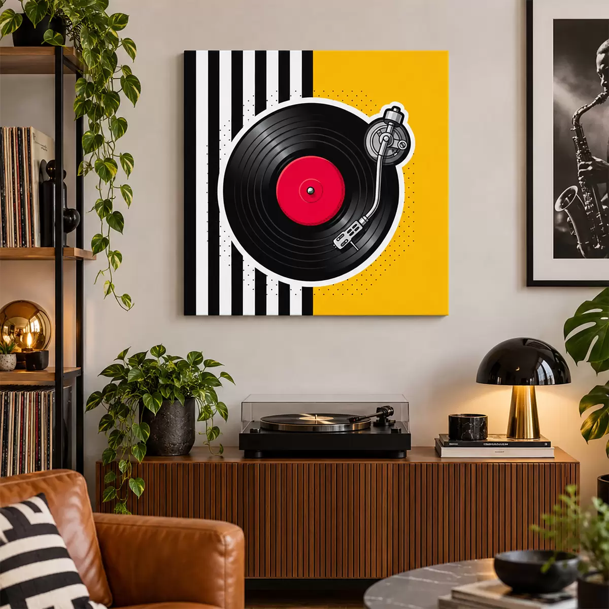 Tableau L'ambiance vinyle pour des morceaux nostalgiques s50789