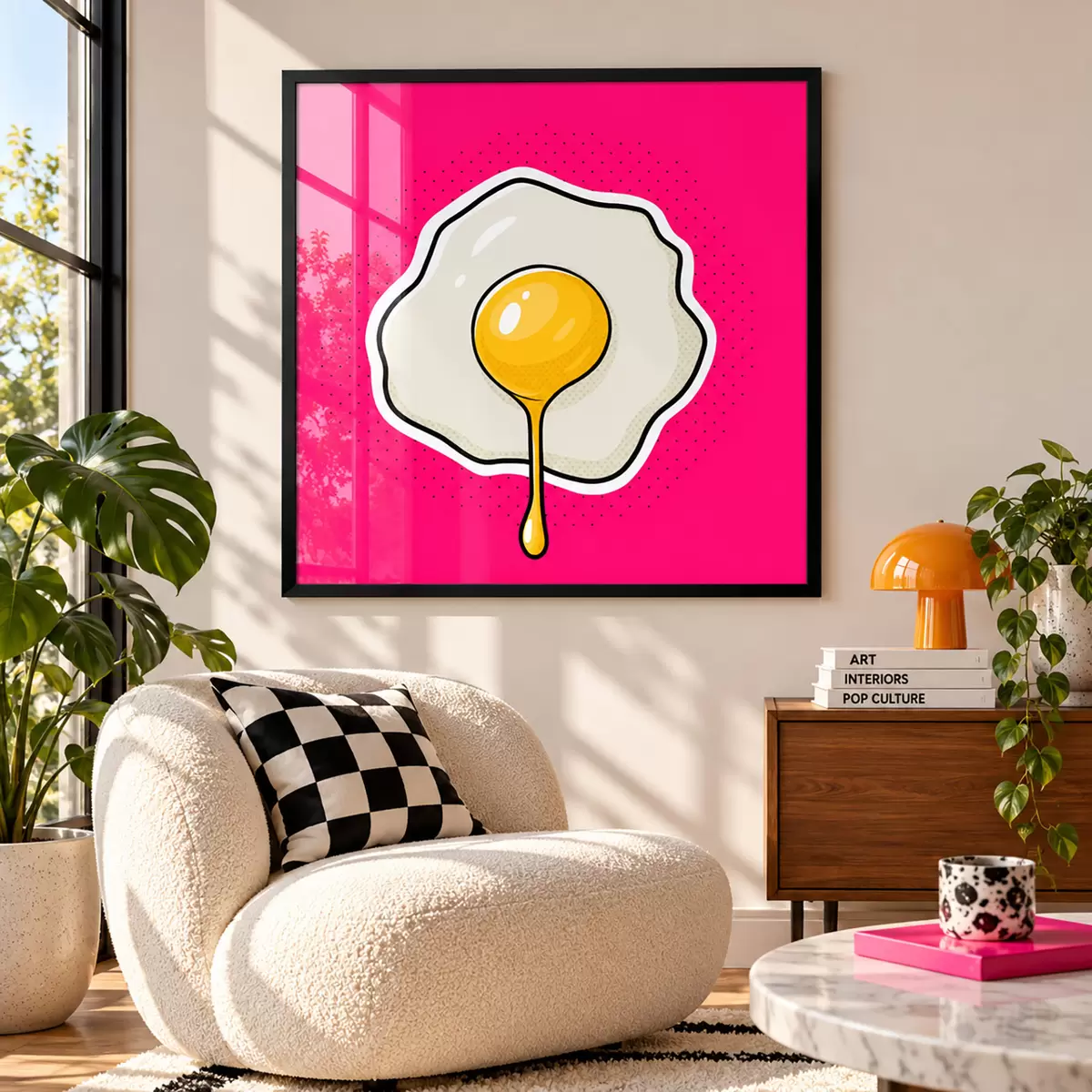 Poster Un délicieux petit-déjeuner avec des œufs au plat f50788