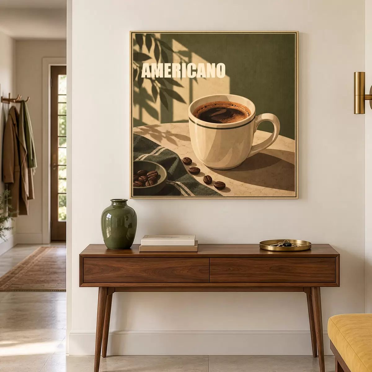 Tableau Une tasse bien chaude pour un bonheur matinal s50872