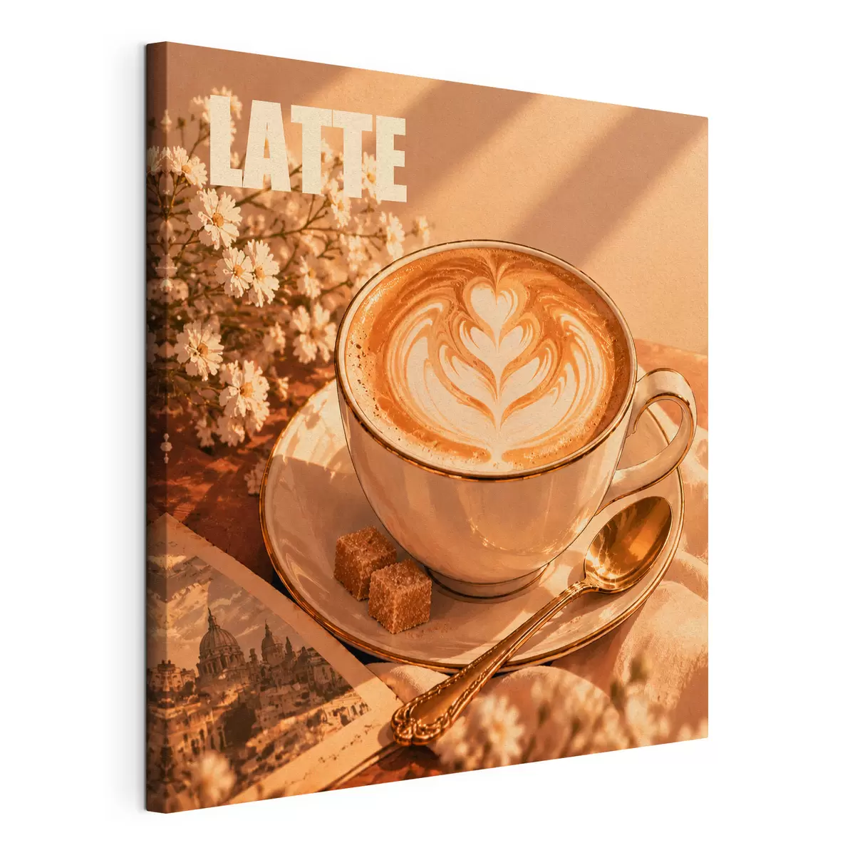 Tableau Le plaisir parfait d'un café le matin s50873