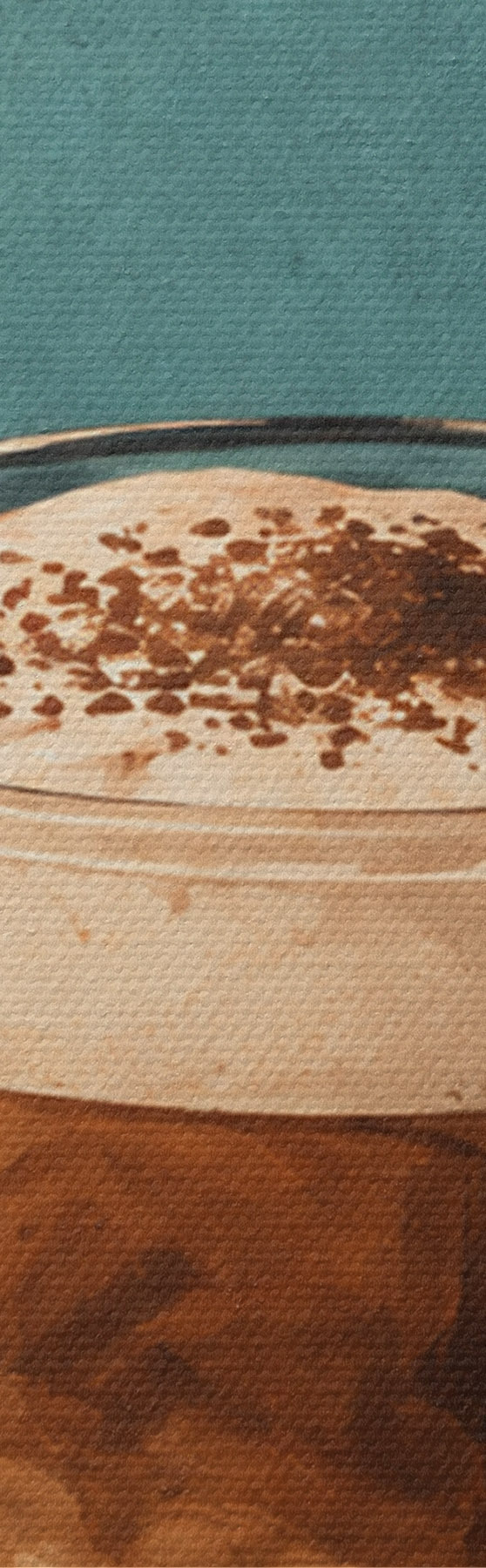 Tableau Un délicieux macchiato par une journée ensoleillée s50875