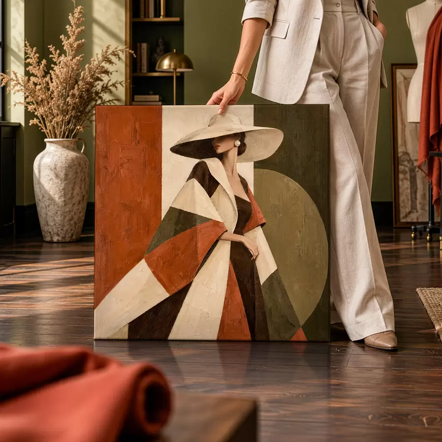 Tableau Une mode élégante aux couleurs éclatantes s50879