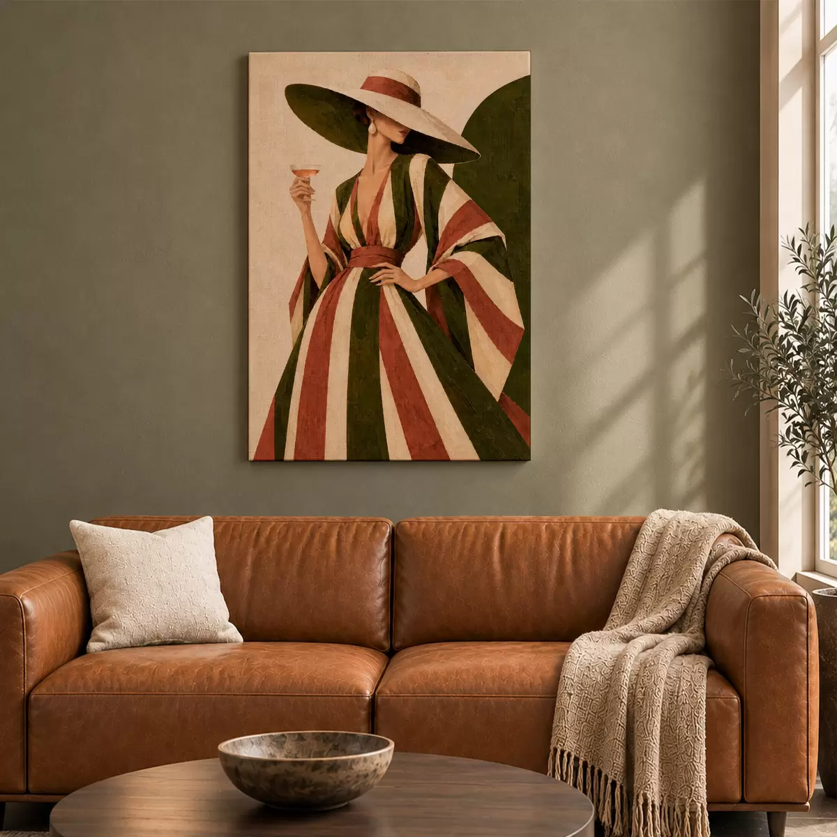 Tableau Une élégance chic accompagnée d'une boisson raffinée s50880