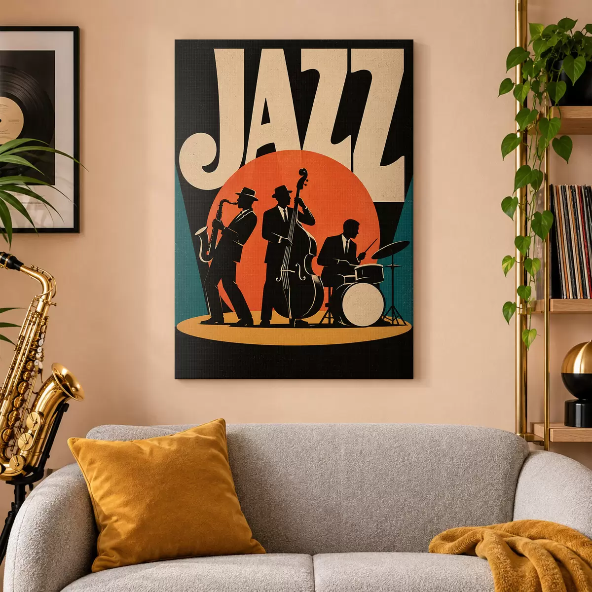 Tableau Une nuit au rythme du jazz s50921