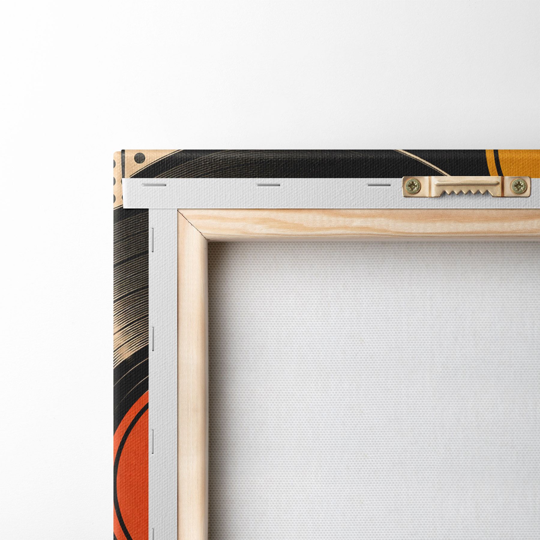Tableau Une ambiance rétro avec des disques vinyles colorés s50923