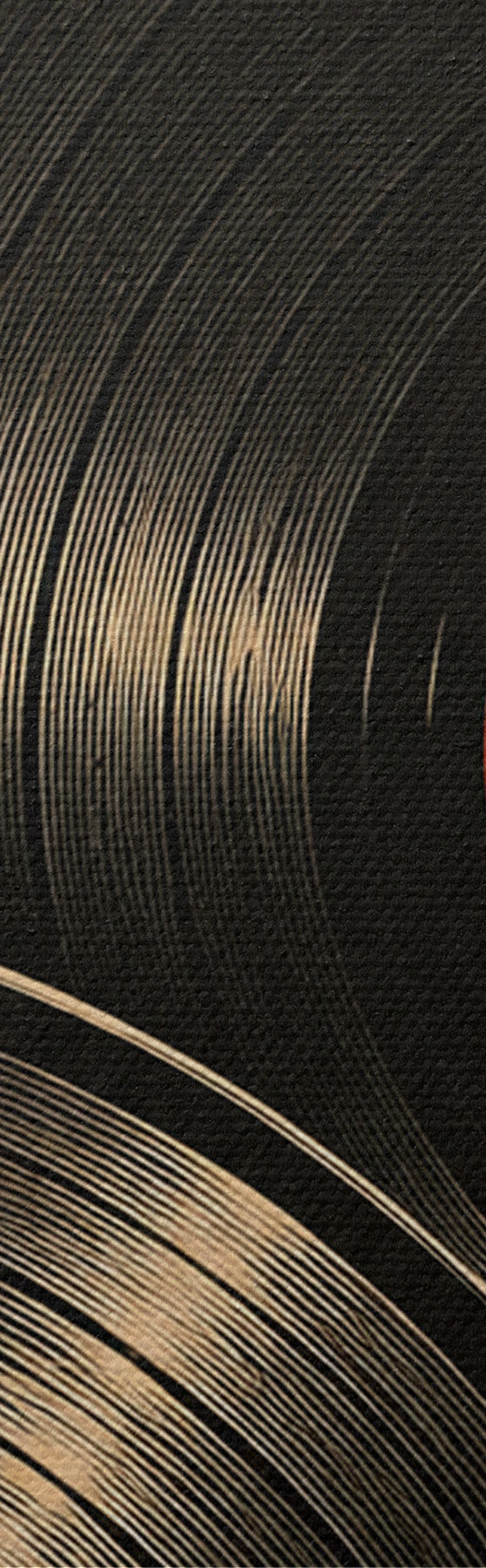 Tableau Une ambiance rétro avec des disques vinyles colorés s50923