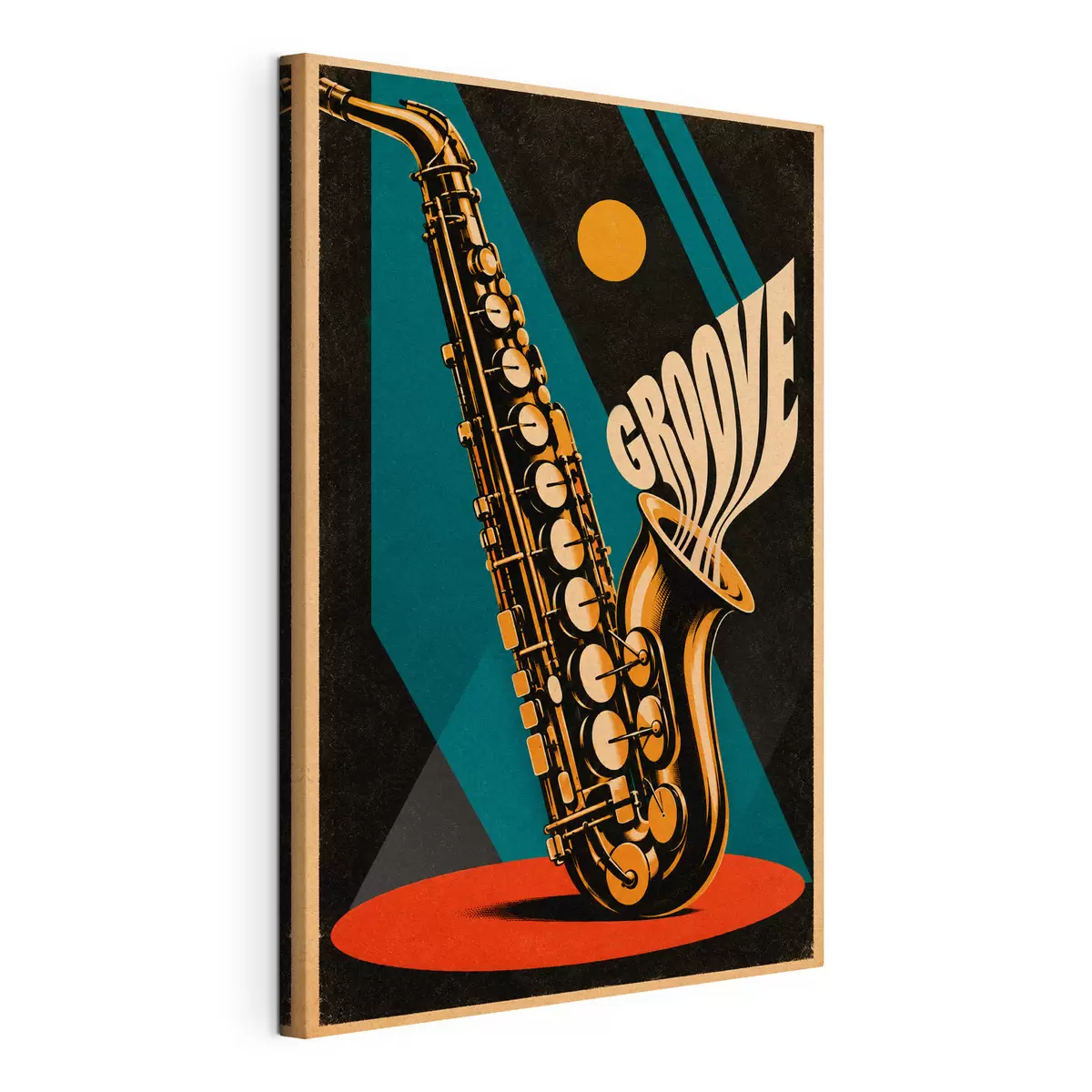 Tableau Des sons de saxophone et de vibraphone emplissent l'air s50927