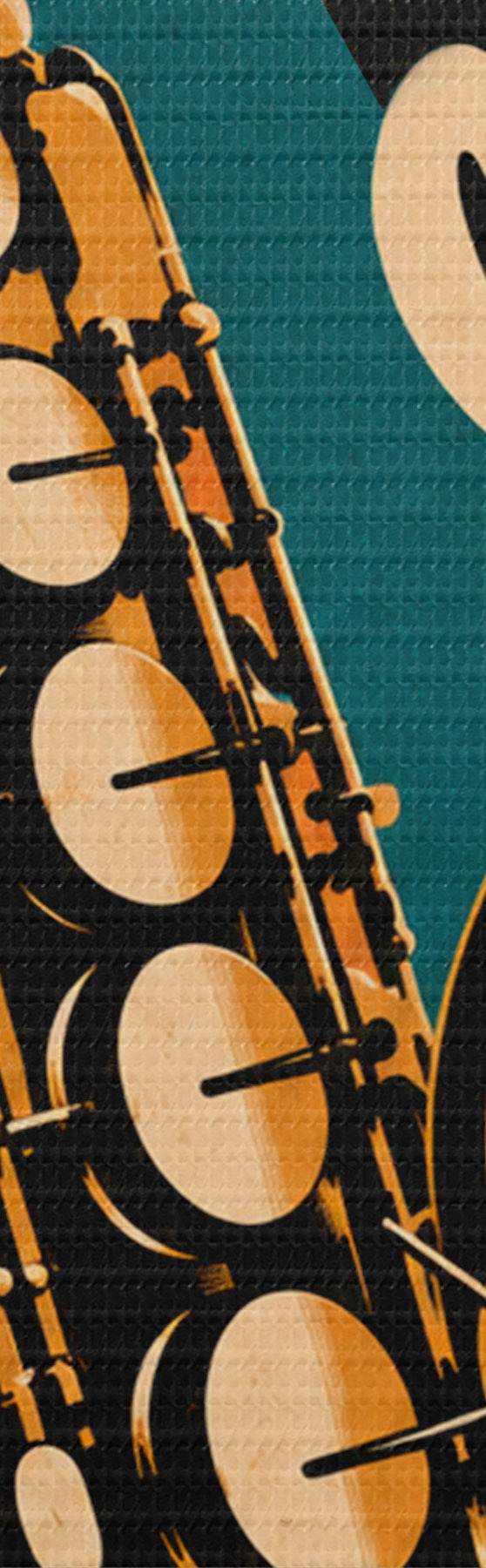 Tableau Des sons de saxophone et de vibraphone emplissent l'air s50927
