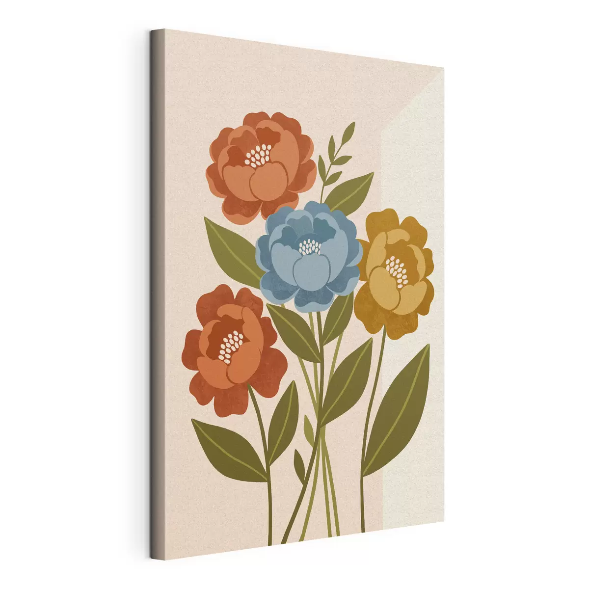 Tableau Des fleurs vibrantes dans des teintes pastel douces s50730