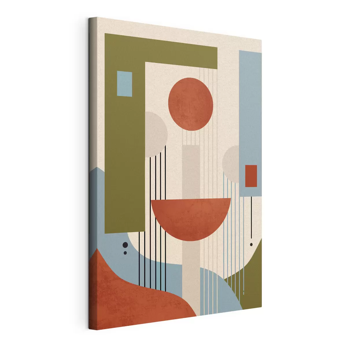 Tableau Formes abstraites dans des tons chauds s50732