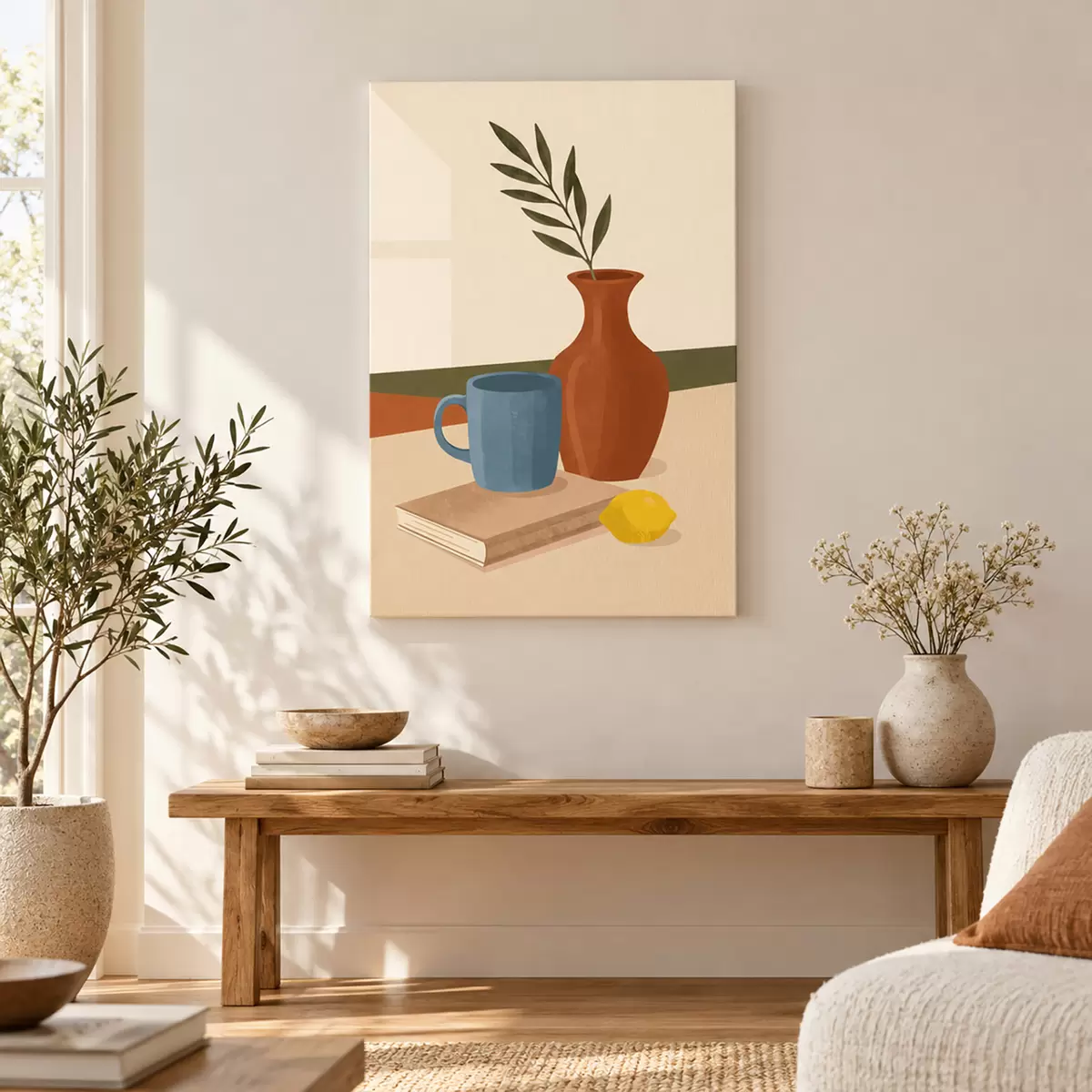 Tableau Une scène apaisante d'une élégance toute simple s50735