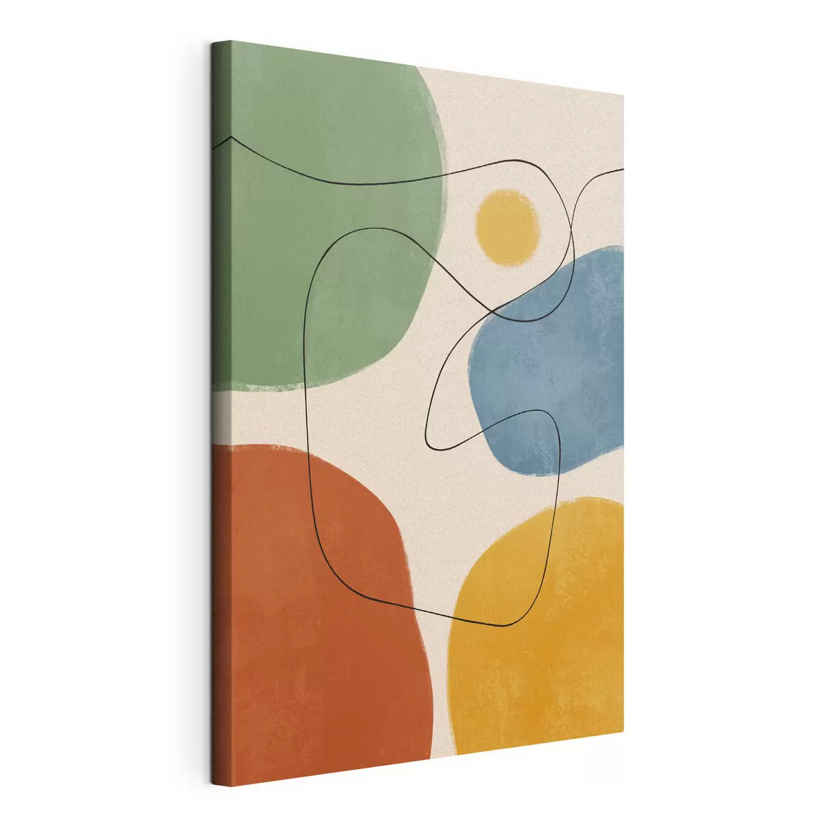 Tableau Formes abstraites dans des couleurs apaisantes s50736