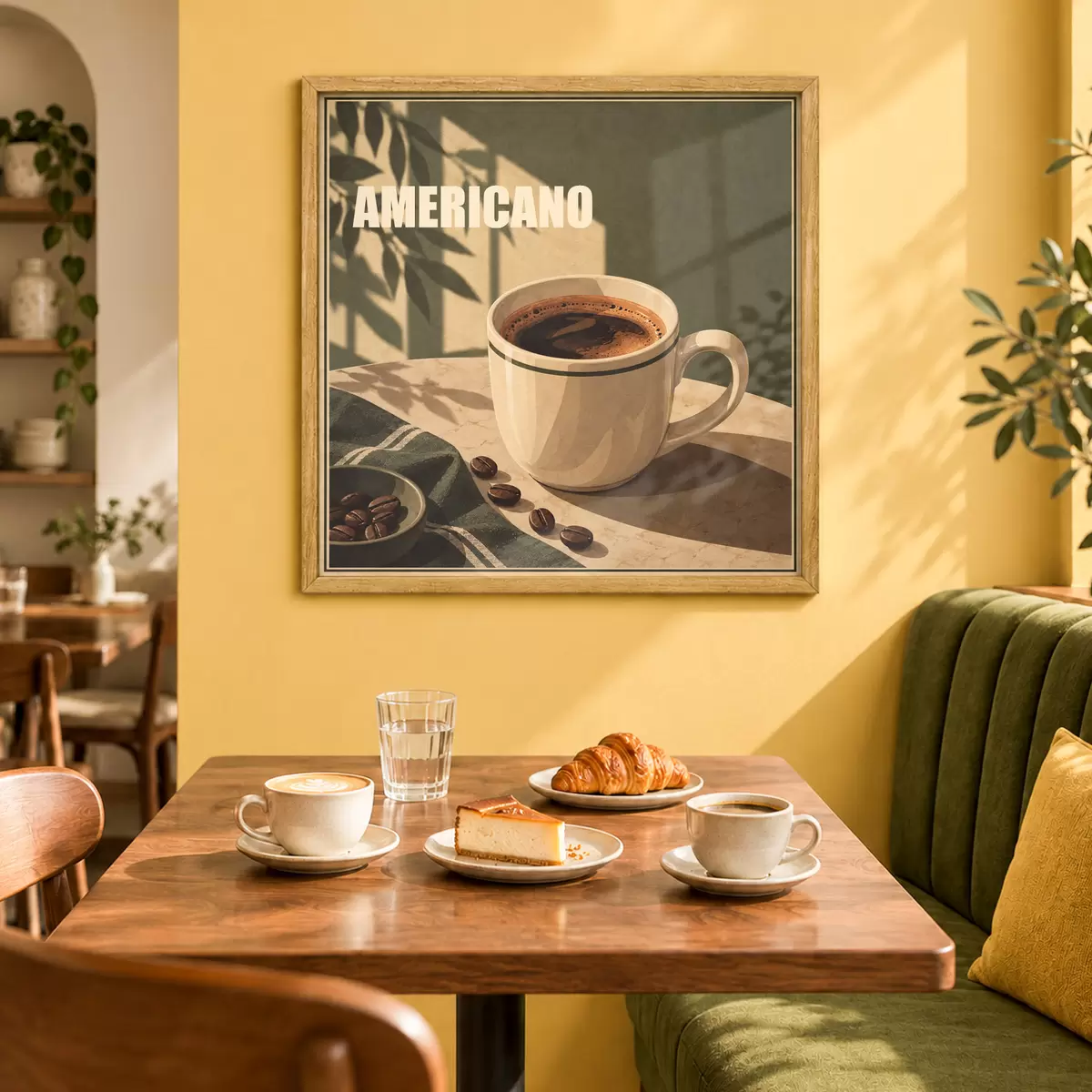 Poster Profitez pleinement de l'instant présent avec Americano f50872