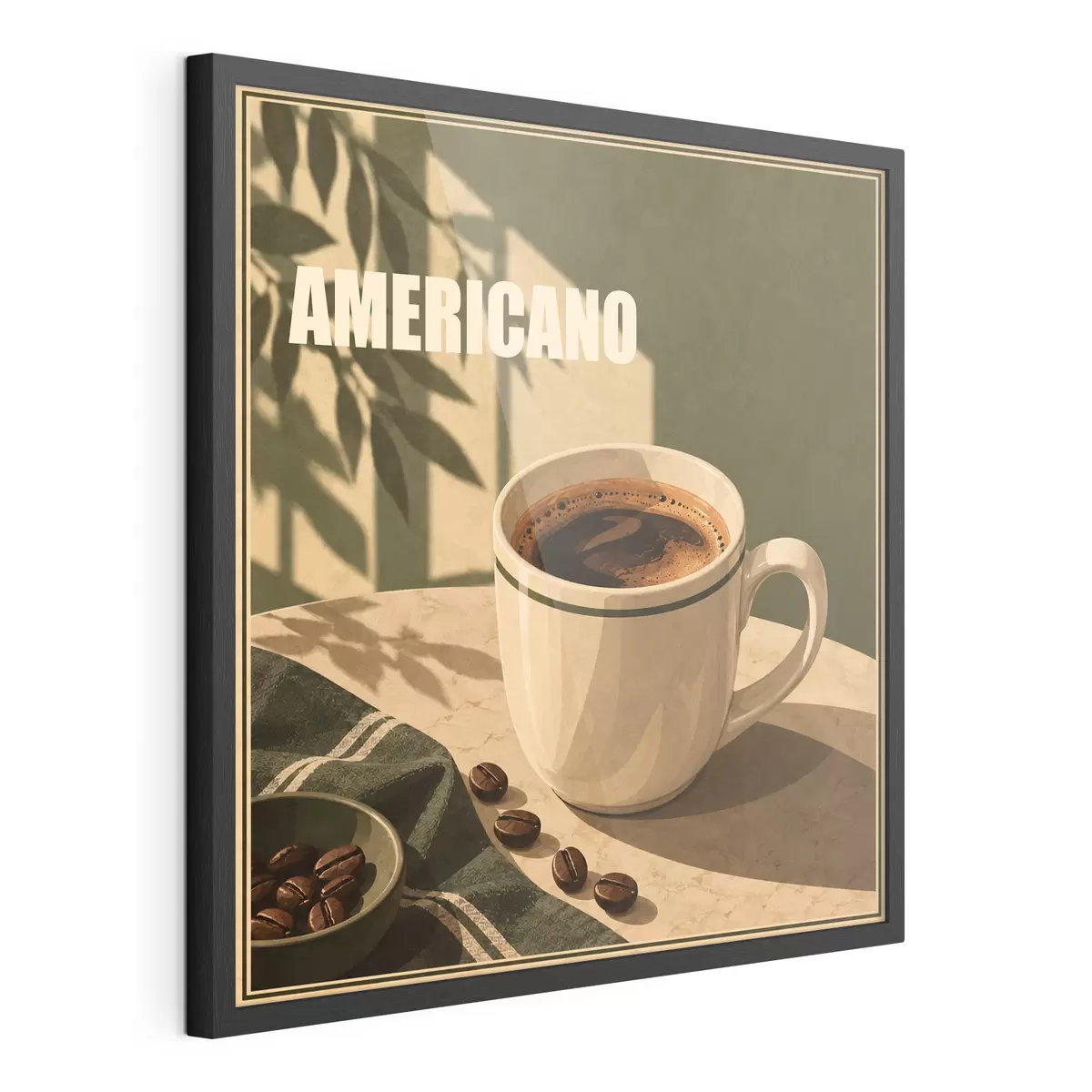 Poster Profitez pleinement de l'instant présent avec Americano f50872