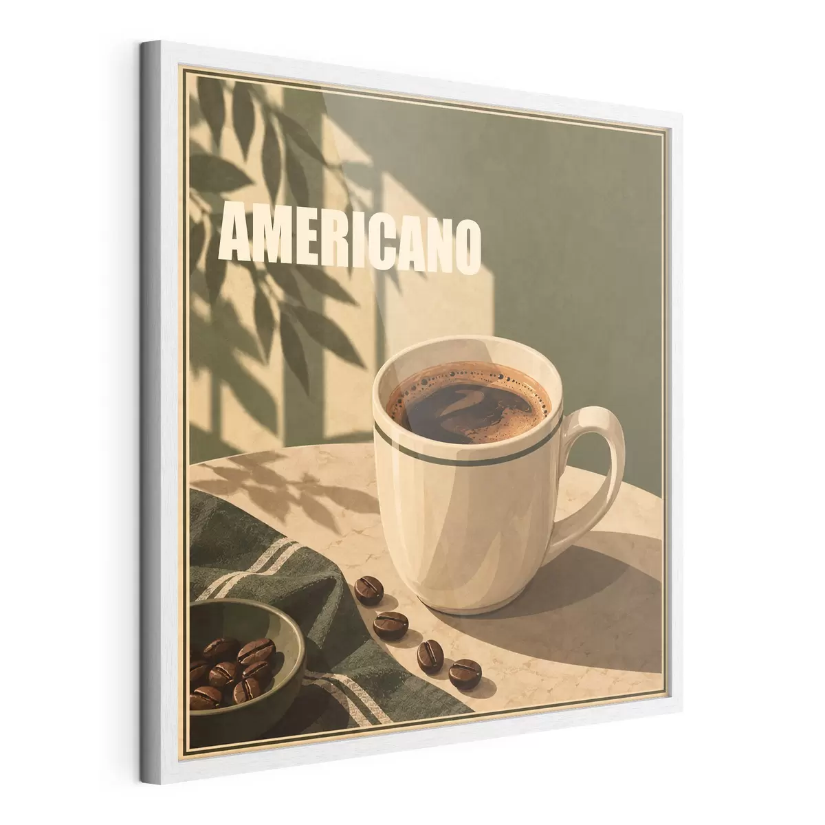 Poster Profitez pleinement de l'instant présent avec Americano f50872