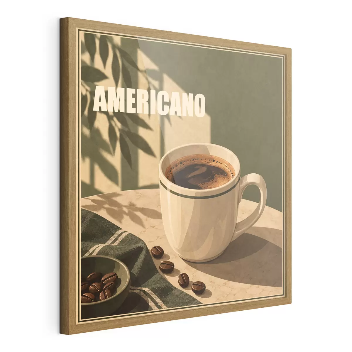 Poster Profitez pleinement de l'instant présent avec Americano f50872