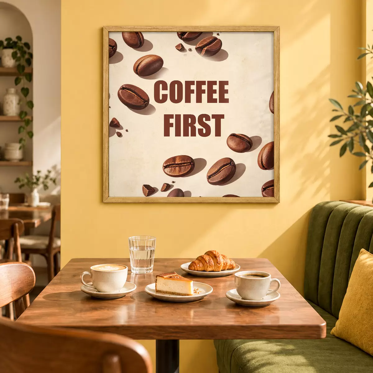 Poster Réveille-toi et prépare ton café f50878