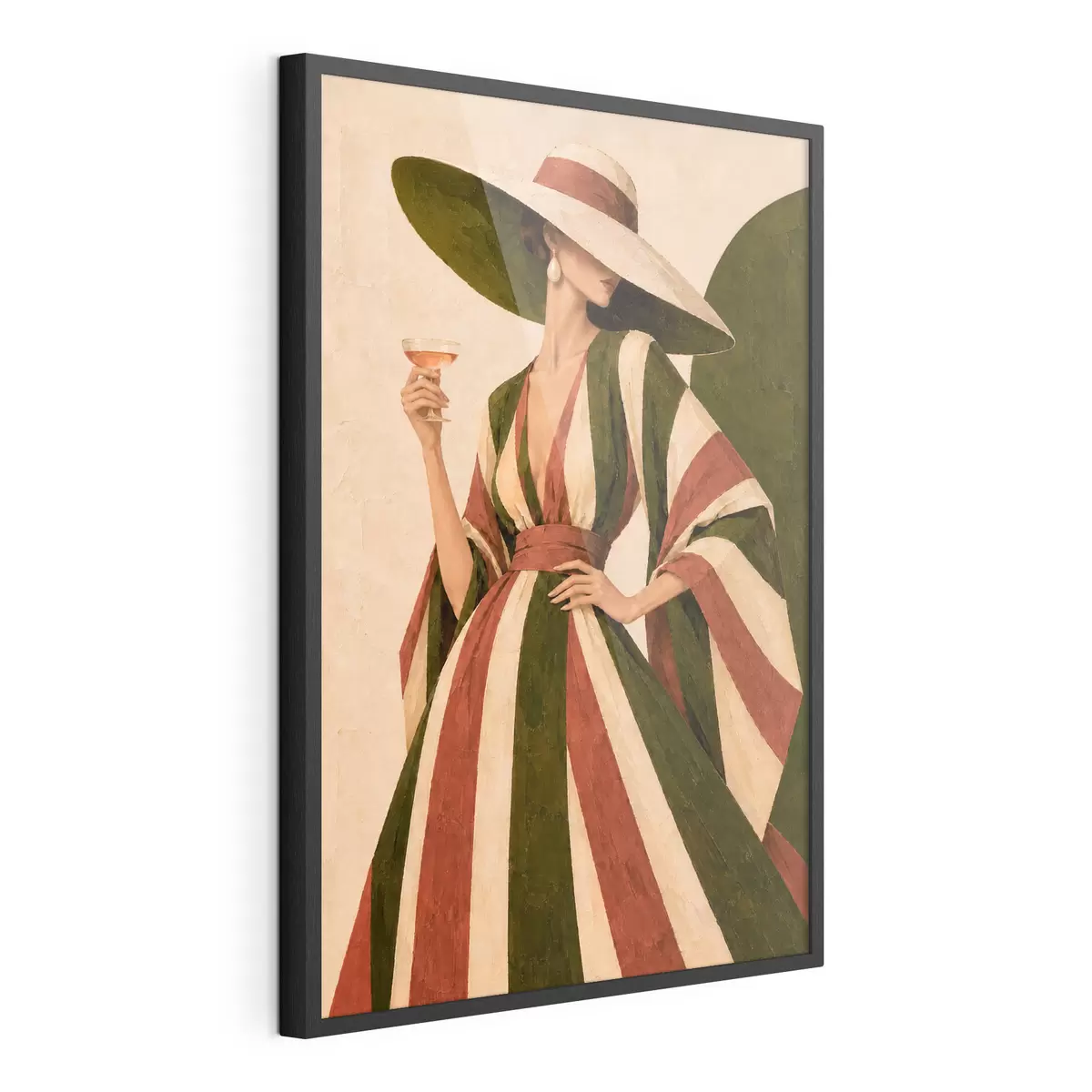 Poster Un style élégant accompagné d'une boisson rafraîchissante f50880