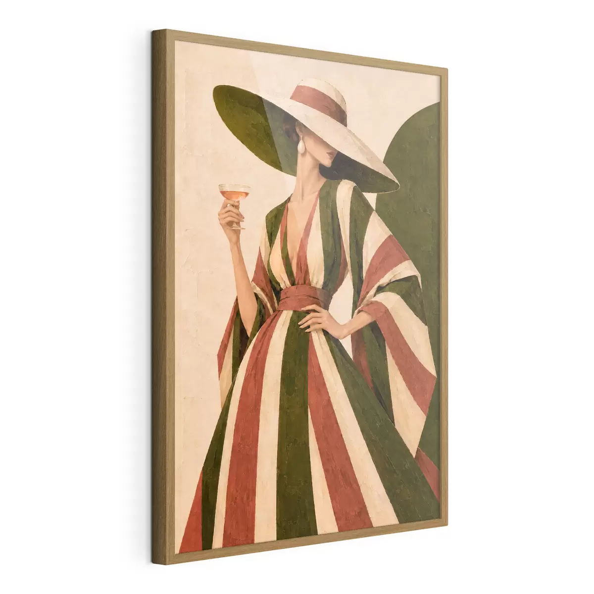 Poster Un style élégant accompagné d'une boisson rafraîchissante f50880