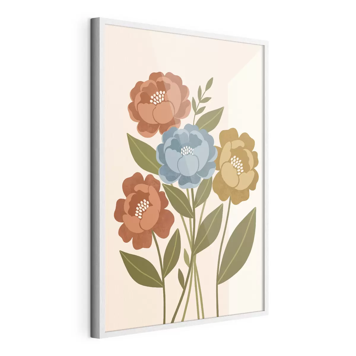 Poster Un ravissant bouquet de fleurs illustrées f50730