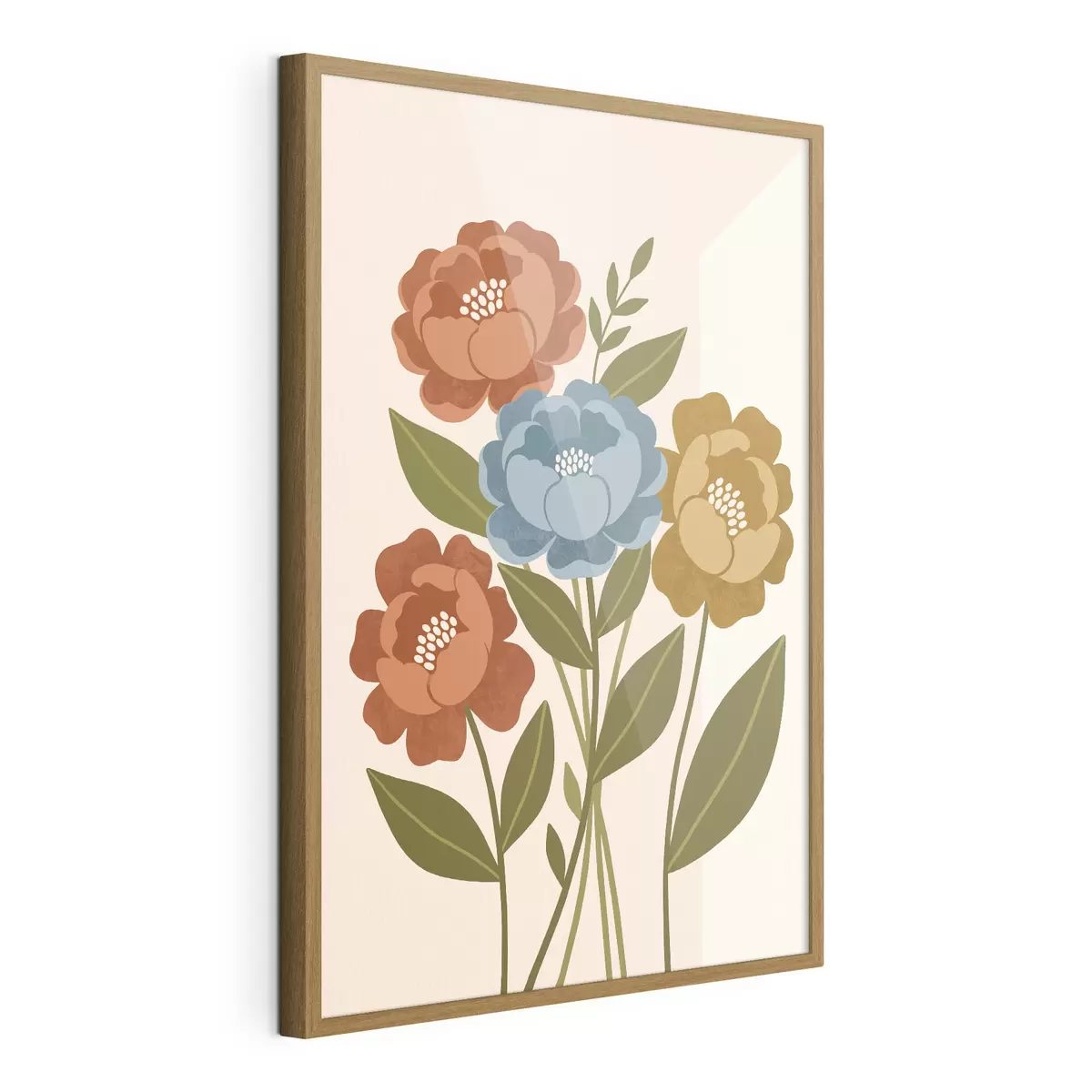 Poster Un ravissant bouquet de fleurs illustrées f50730
