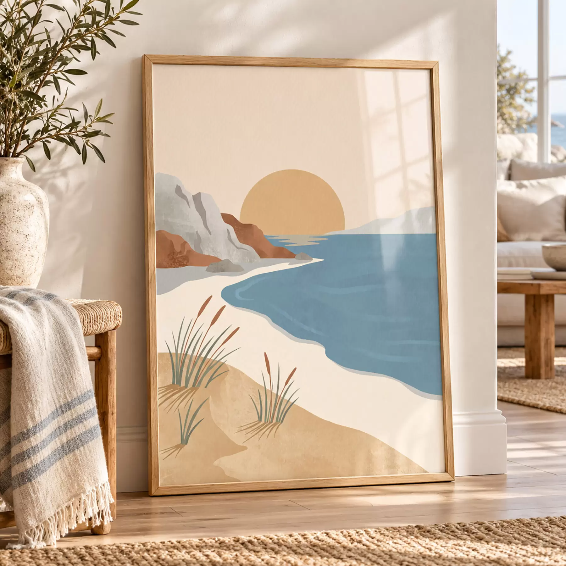 Papier peint Rivage et énigme f50731