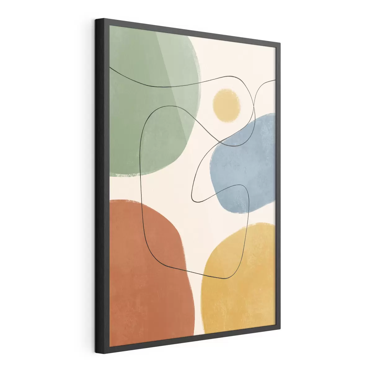 Poster Couleurs abstraites aux lignes fluides f50736
