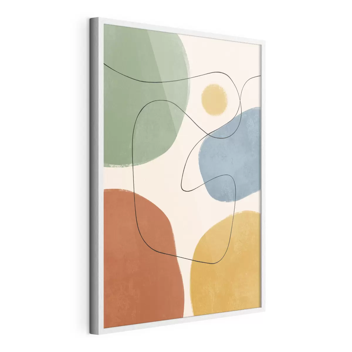 Poster Couleurs abstraites aux lignes fluides f50736