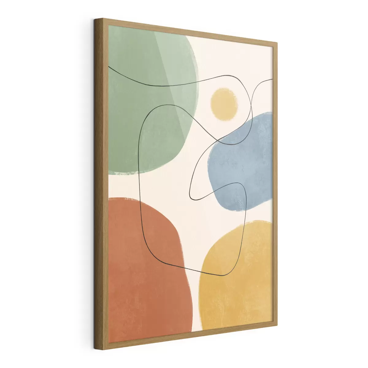 Poster Couleurs abstraites aux lignes fluides f50736