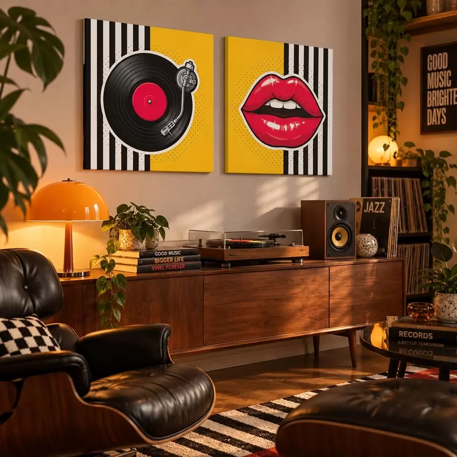 Tableau Rythme vinyle m31075