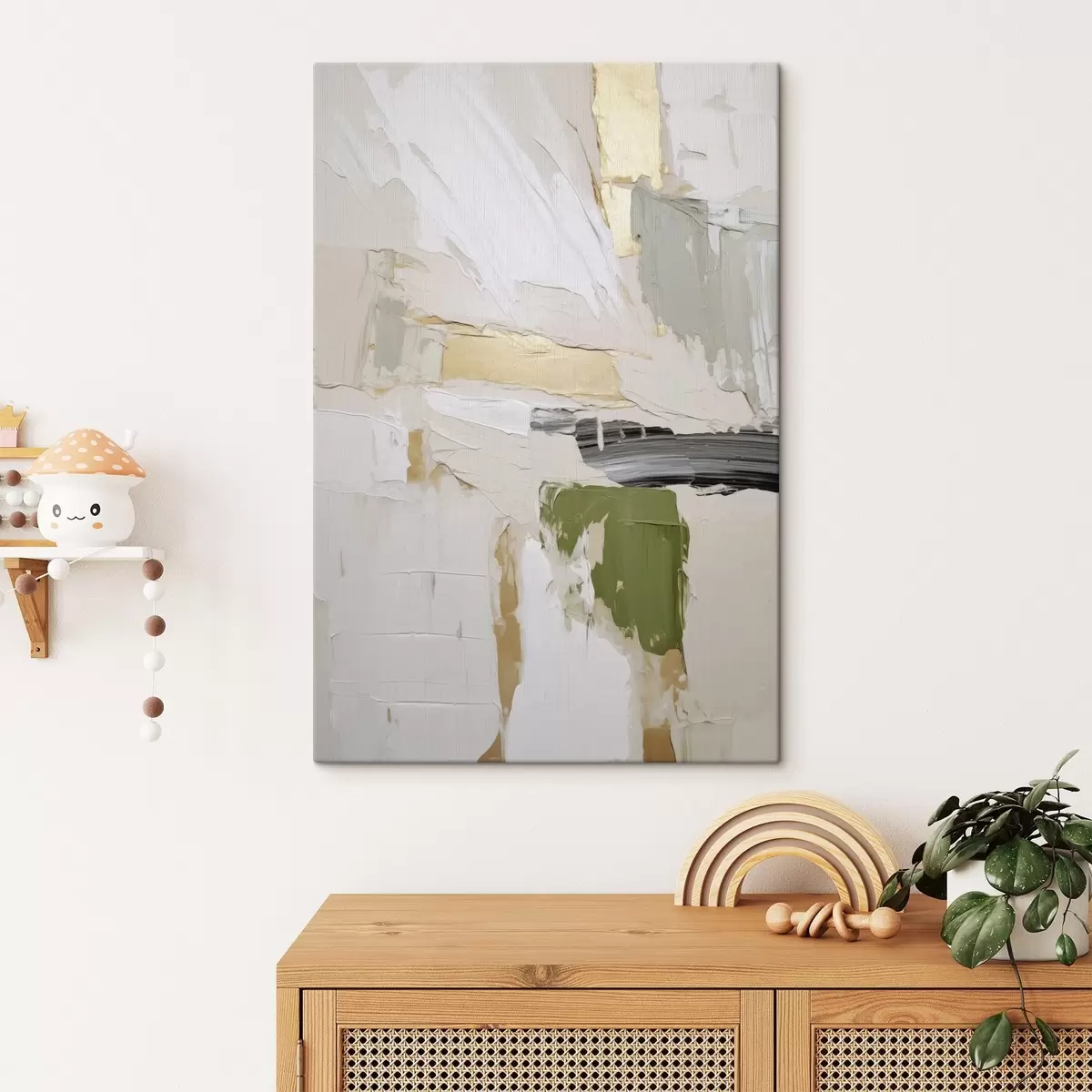Tableau Abstraction, imitation de la peinture s50995