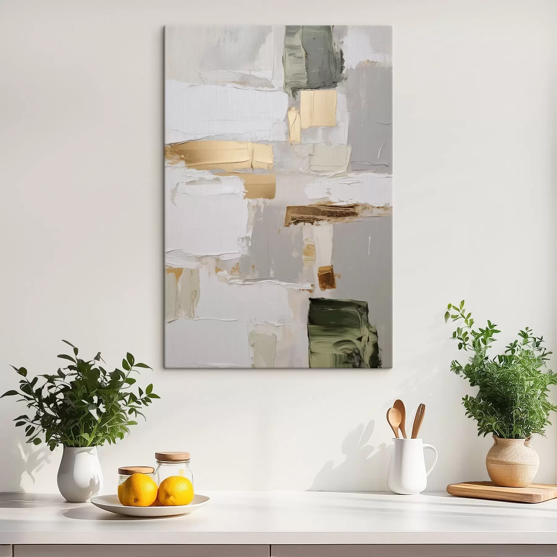 Tableau Abstraction, imitation de la peinture s50996