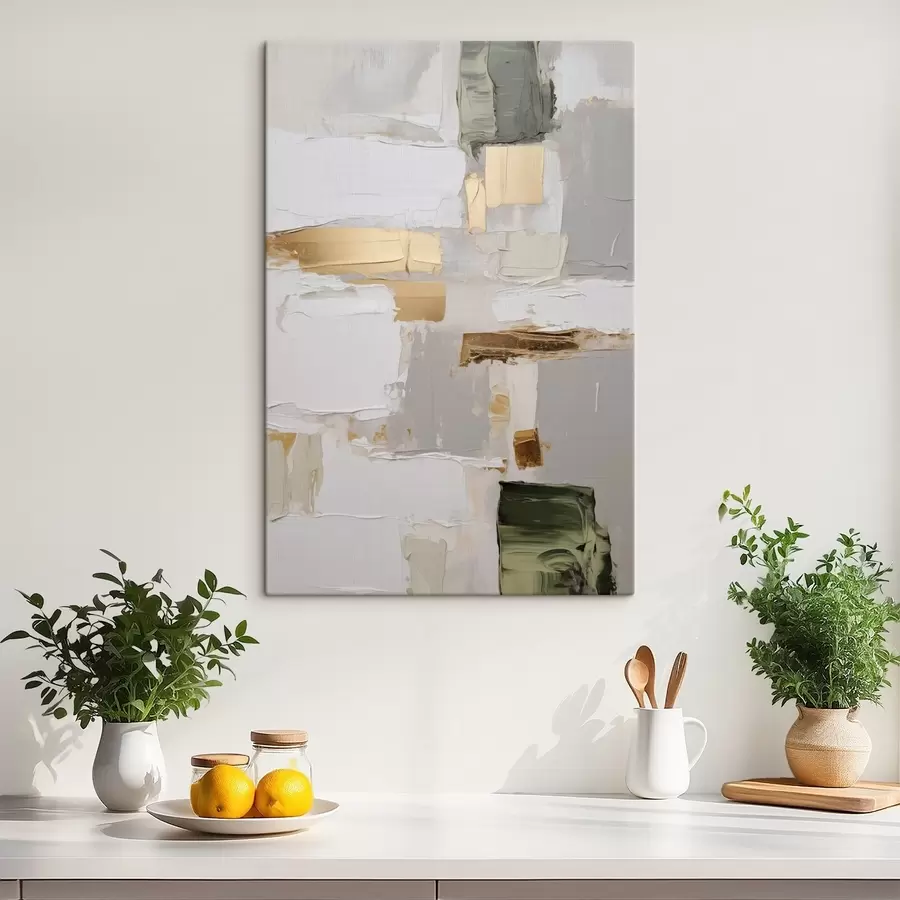 Tableau Abstraction, imitation de la peinture s50996