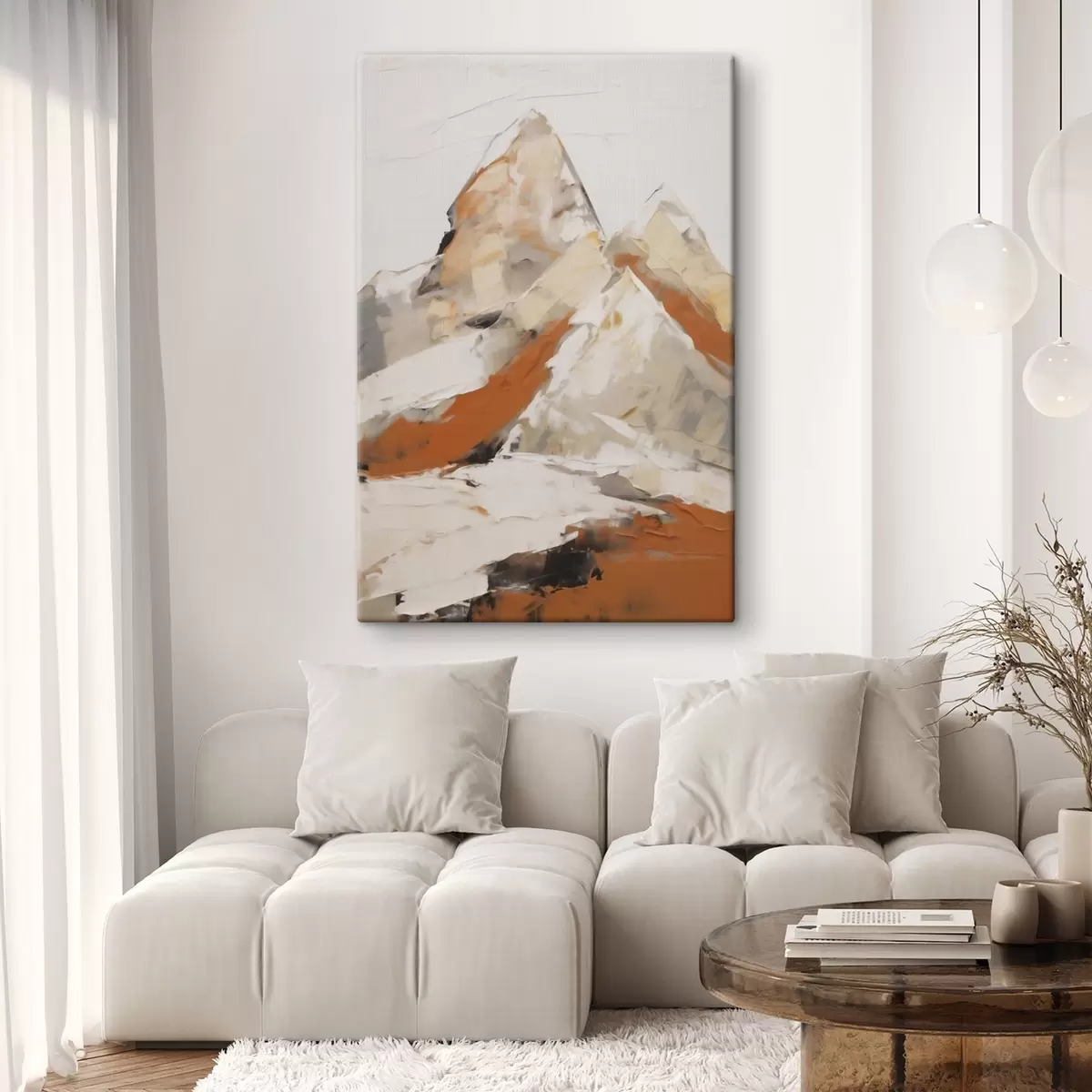 Tableau Montagnes abstraites, imitation d'un tableau s51126