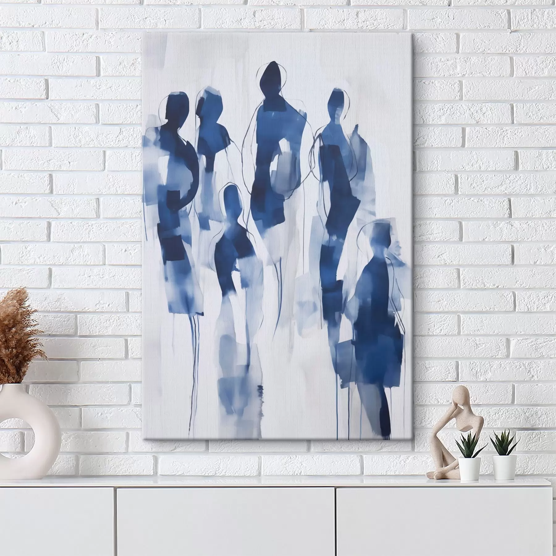 Tableau Silhouettes, imitation de peinture s51132
