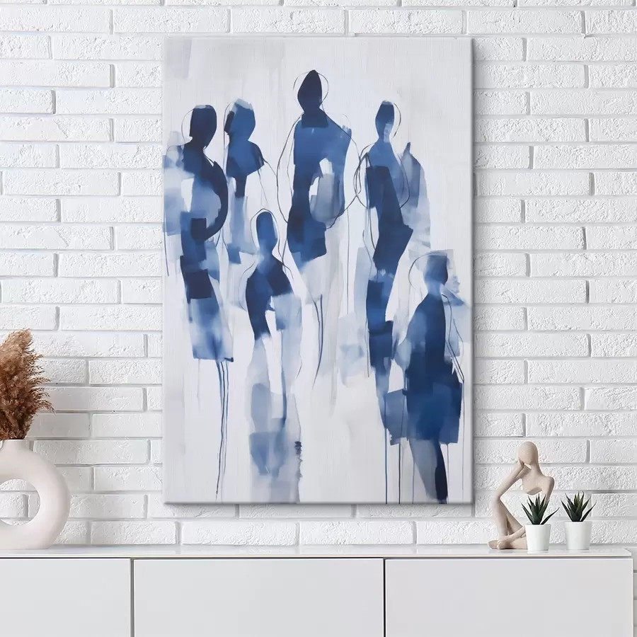 Tableau Silhouettes, imitation de peinture s51132