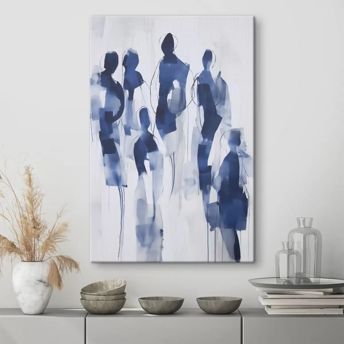 Tableau Silhouettes, imitation de peinture s51132