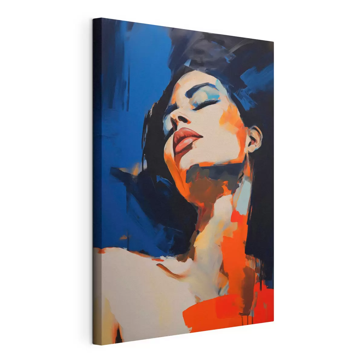 Tableau Jeune fille endormie, imitation d'un tableau s51139