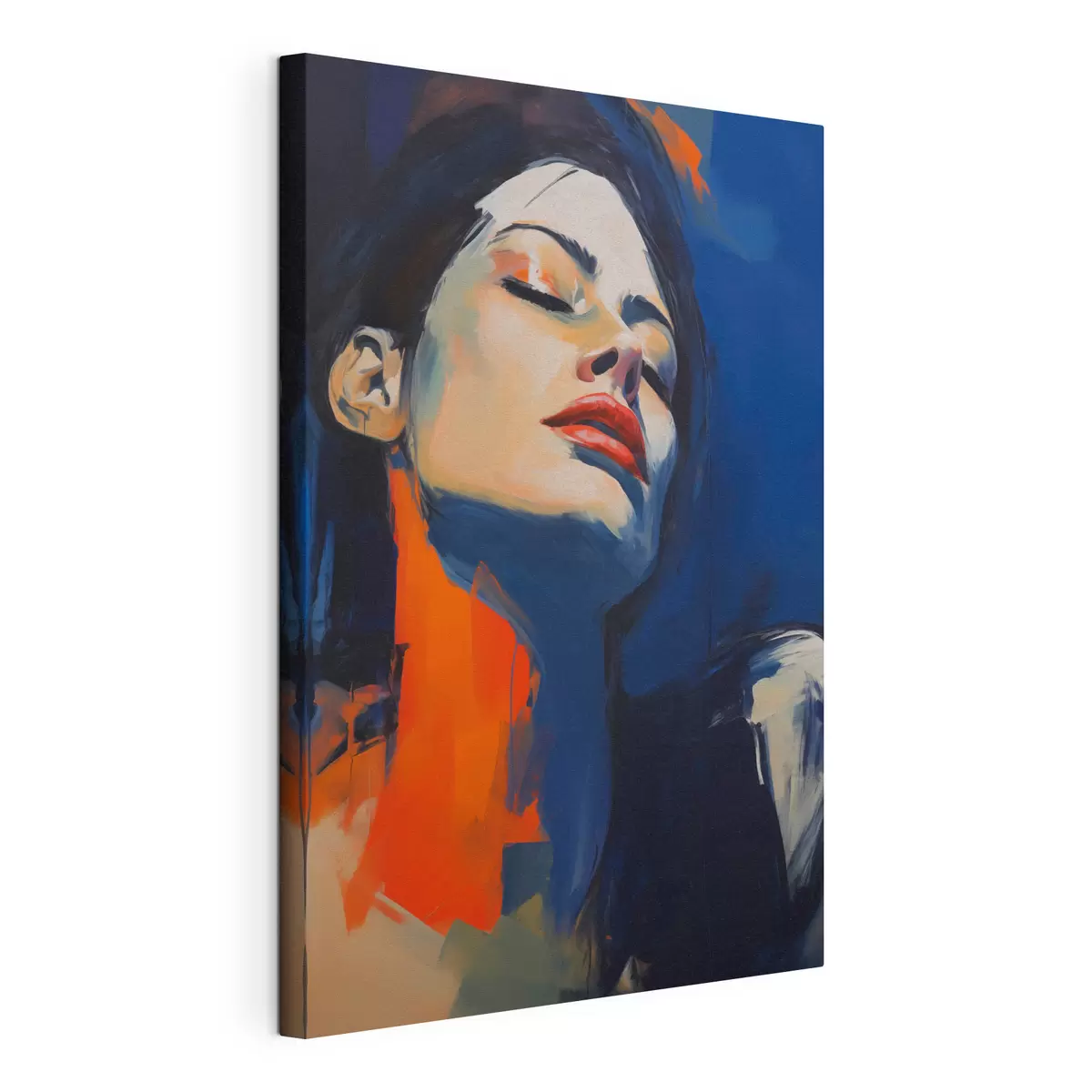 Tableau Jeune fille endormie, imitation d'un tableau s51140