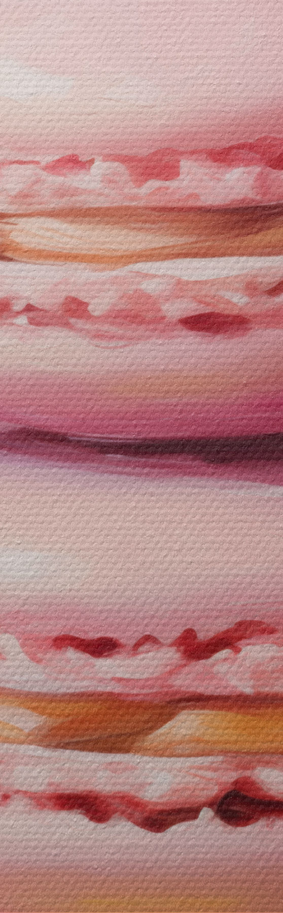 Tableau Macarons et framboises, imitation d'un tableau s51144