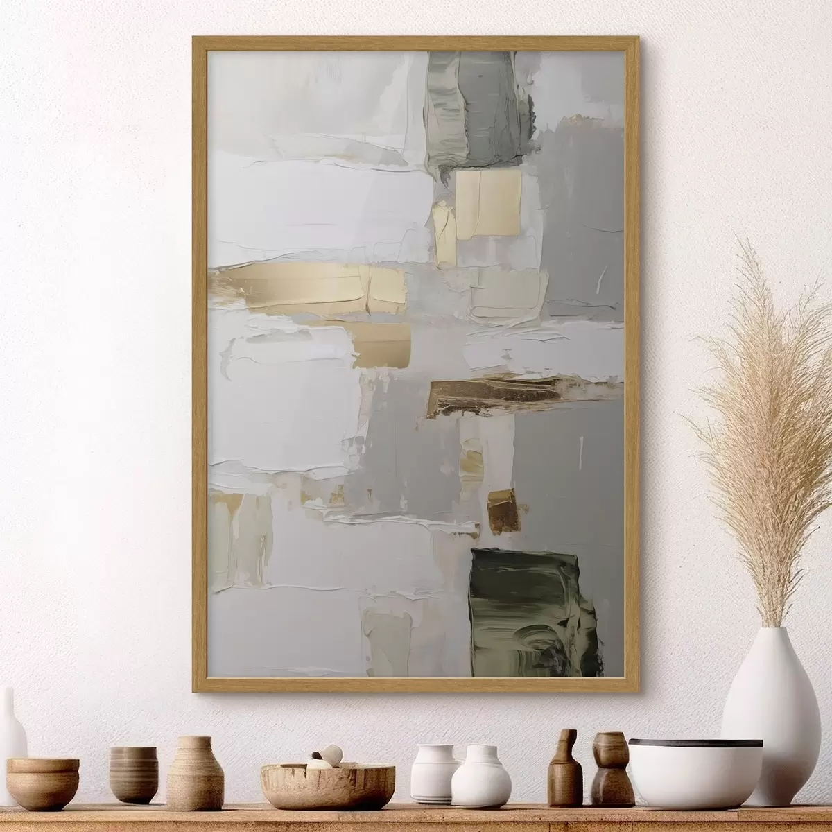 Poster Abstraction, imitation de la peinture f50996