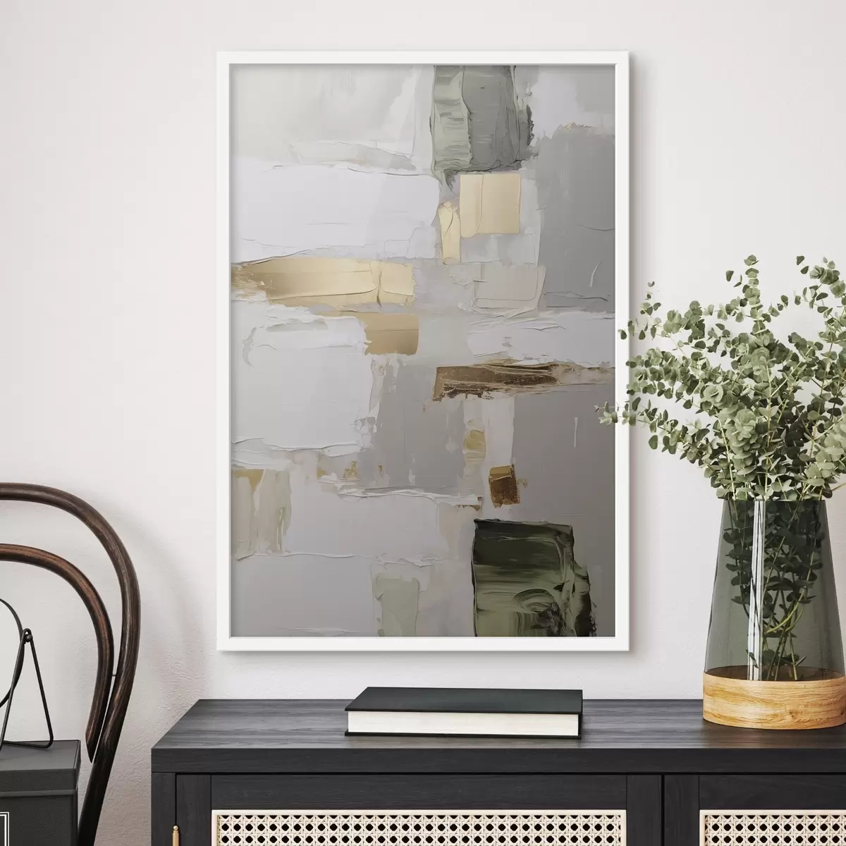 Poster Abstraction, imitation de la peinture f50996