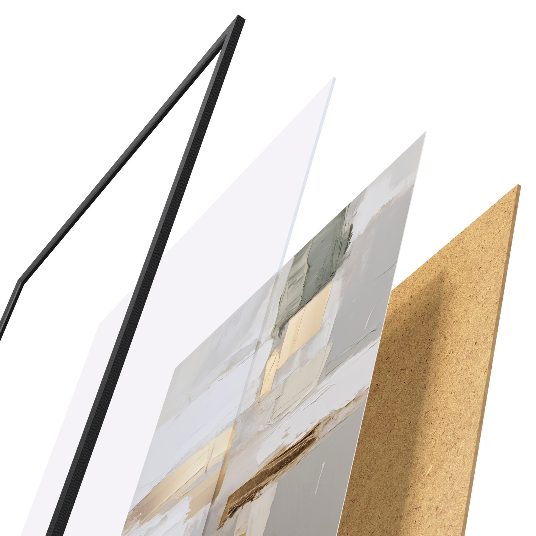 Poster Abstraction, imitation de la peinture f50996